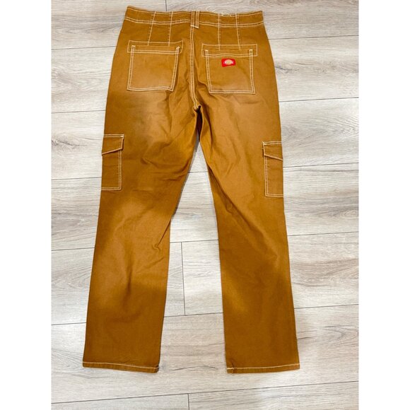 Dickies Cargo Carpenter Straight Tan Pants Size 11/30 - Picture 6 of 6